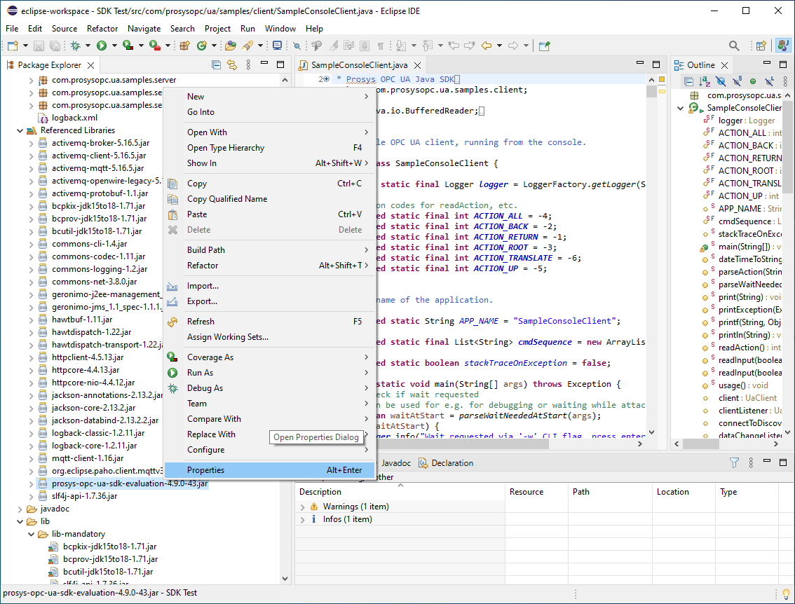 starting guide library properties