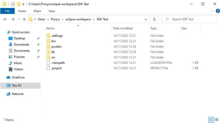 starting guide project folder root